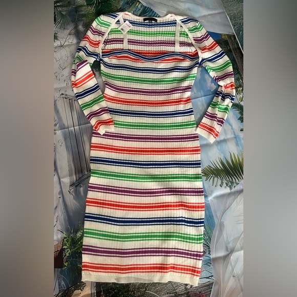 NWT Kayla (stretchy) Stripe Sweater Midi Dress. 🌸🌷 - Picture 4 of 6
